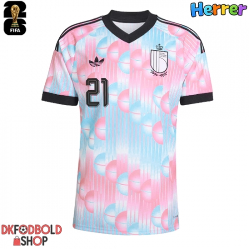 Belgien Timothy Castagne #21 Udebanetrøje VM 2026 Kort ærmer